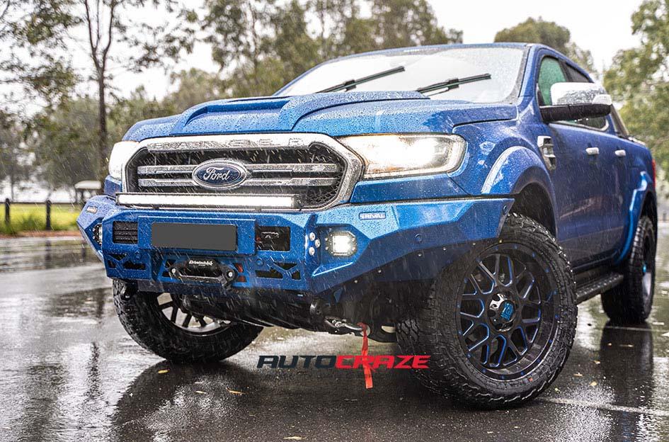 FORD RANGER GRENADE SATIN BLACK MILLED WITH BLUE CLEAR COAT